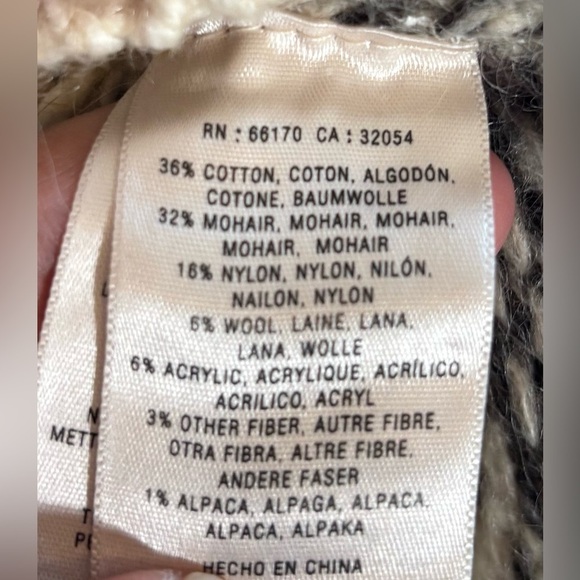 Anthropologie Far Away From Close Wool Blend Sweater Duster Cardigan Size XS - Picture 6 of 6